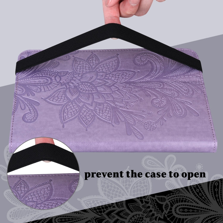 For OPPO Pad Air 2022 Lace Flower Embossing Pattern Leather Tablet Case