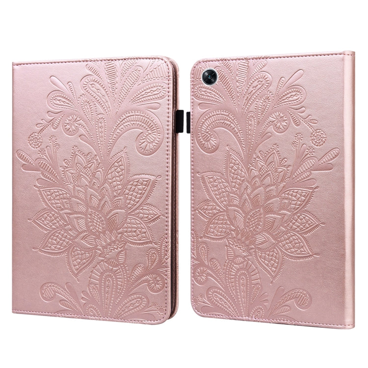For OPPO Pad Air 2022 Lace Flower Embossing Pattern Leather Tablet Case