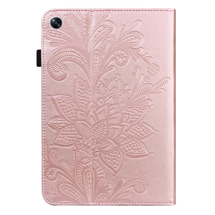 For OPPO Pad Air 2022 Lace Flower Embossing Pattern Leather Tablet Case