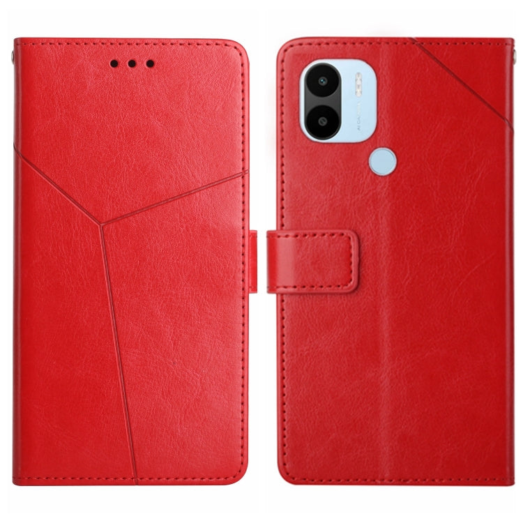 For Xiaomi Redmi A1+ HT01 Y-shaped Pattern Flip Leather Phone Case