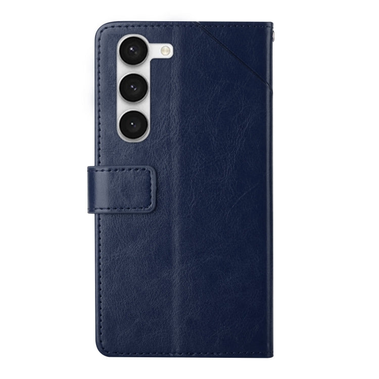 For Samsung Galaxy S23+ 5G HT01 Y-shaped Pattern Flip Leather Phone Case