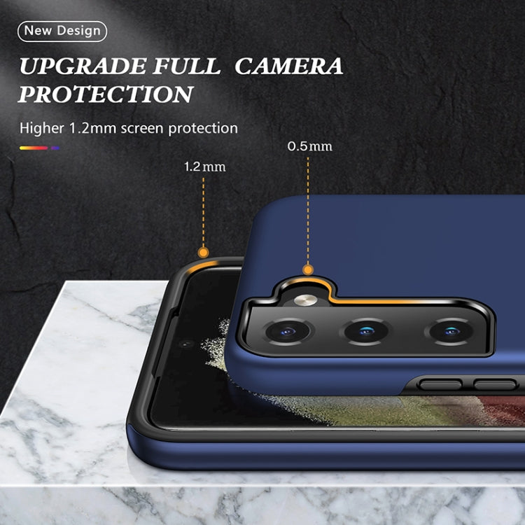 For Samsung Galaxy S22 5G PC + TPU Magnetic Phone Case with Invisible Ring Holder
