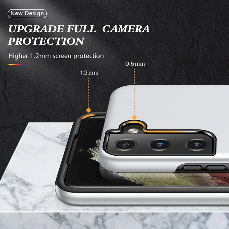 For Samsung Galaxy S22 5G PC + TPU Magnetic Phone Case with Invisible Ring Holder