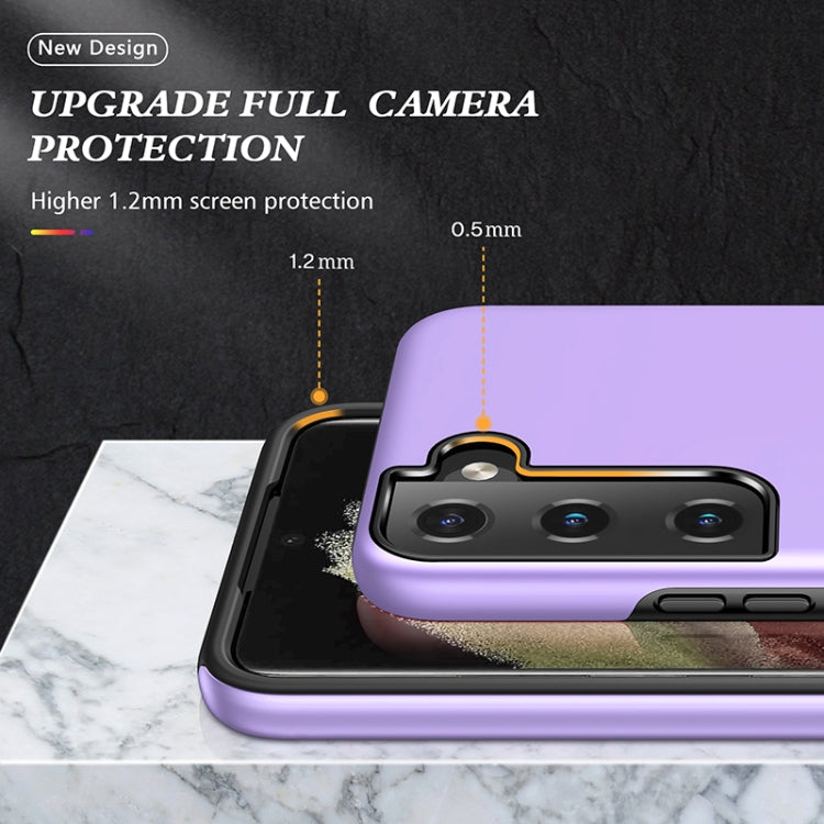 For Samsung Galaxy S22 5G PC + TPU Magnetic Phone Case with Invisible Ring Holder