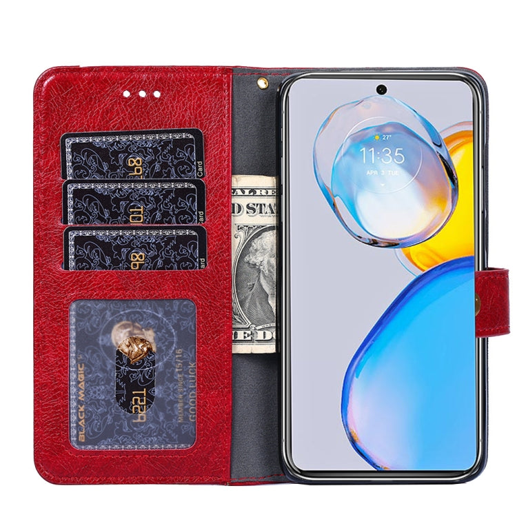For Motorola Moto E32 India/E22s 4G Global Zipper Bag Leather Phone Case