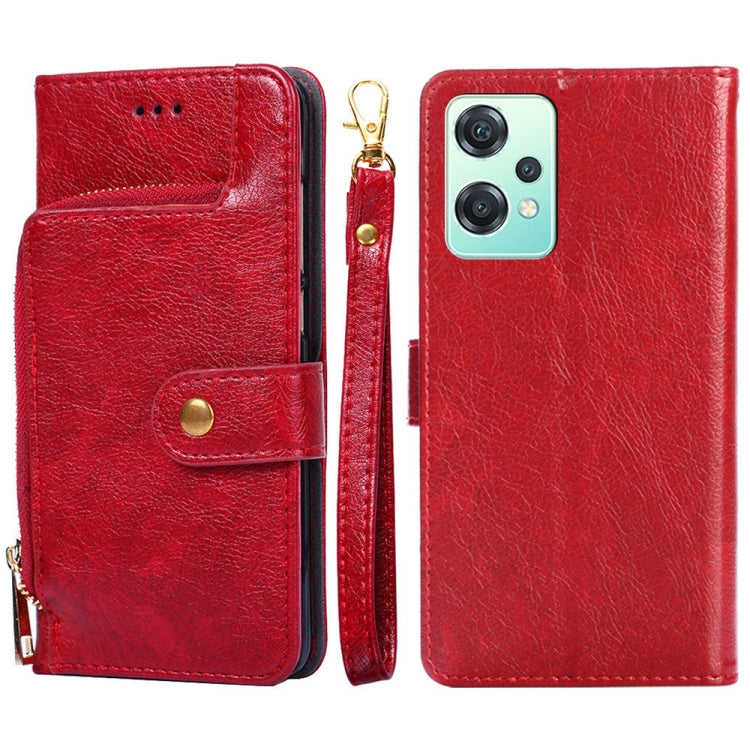 For OPPO K10x 5G Zipper Bag Leather Phone Case