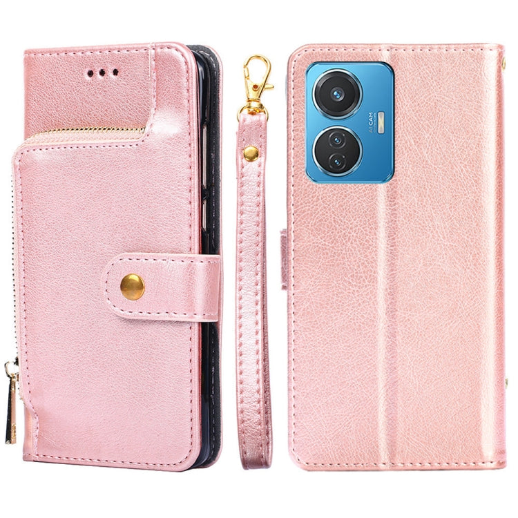 For vivo Y55 4G Zipper Bag Leather Phone Case