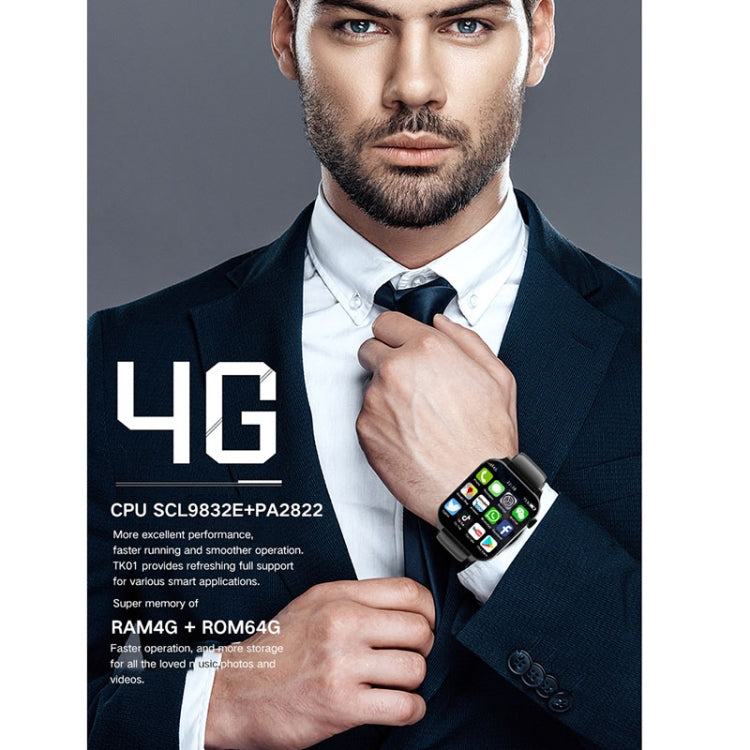 Rogbid Brave 3 1.99 inch TFT Screen Android 9.1 LTE 4G Smart Watch, Support Face Recognition