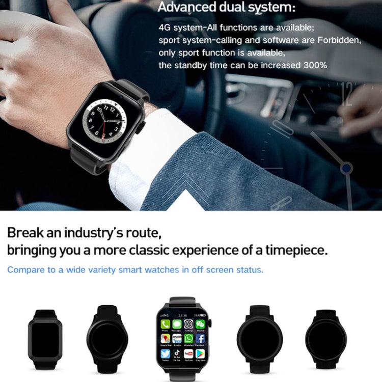 Rogbid Brave 3 1.99 inch TFT Screen Android 9.1 LTE 4G Smart Watch, Support Face Recognition