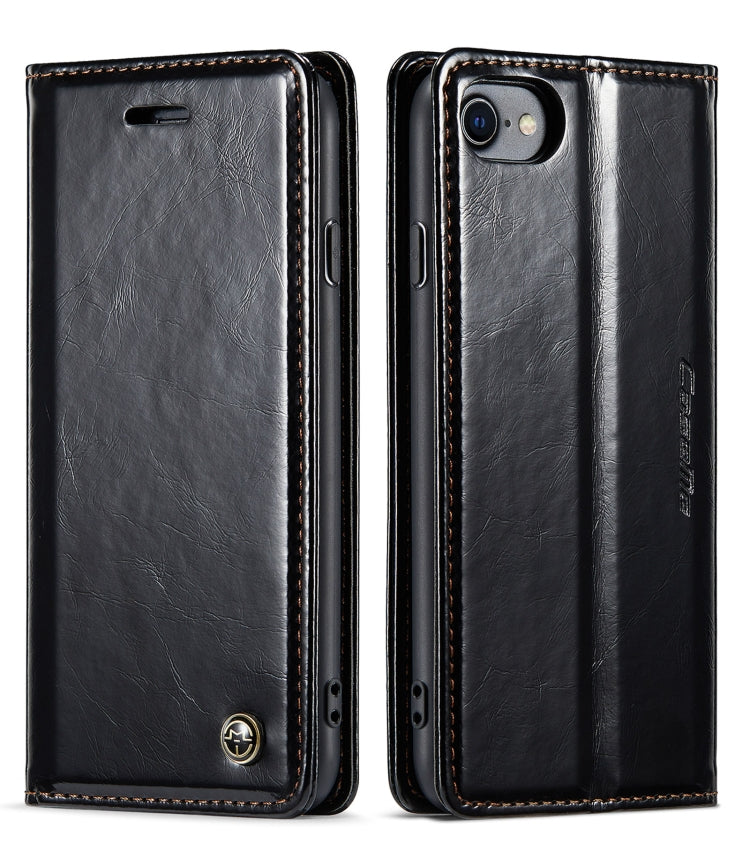 For iPhone SE 2022 / SE 2020 / 7 / 8 CaseMe 003 Crazy Horse Texture Leather Phone Case