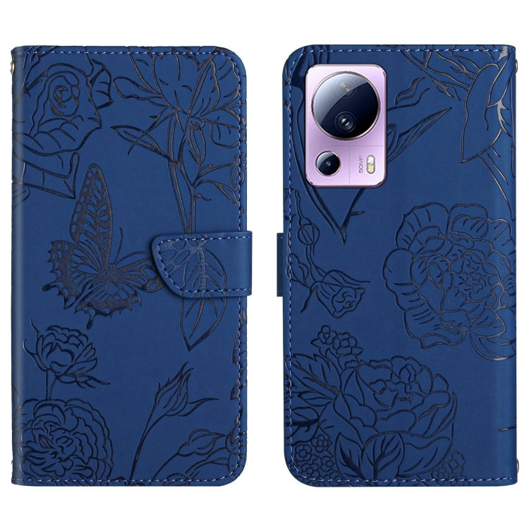 For Xiaomi 12 Lite NE HT03 Skin Feel Butterfly Embossed Flip Leather Phone Case