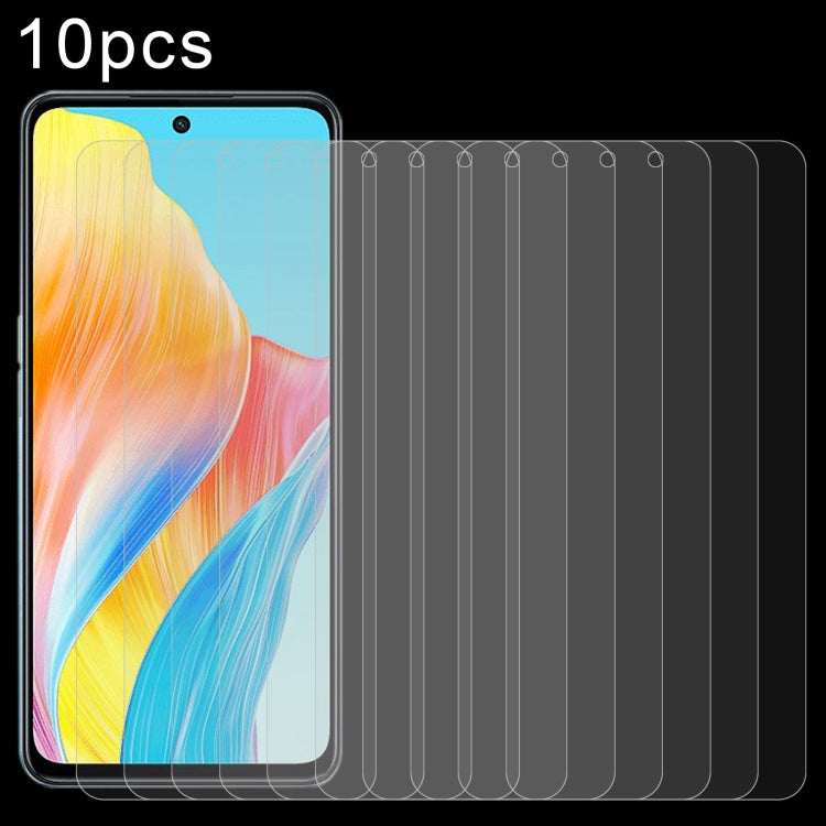 For OPPO A98 10pcs 0.26mm 9H 2.5D Tempered Glass Film