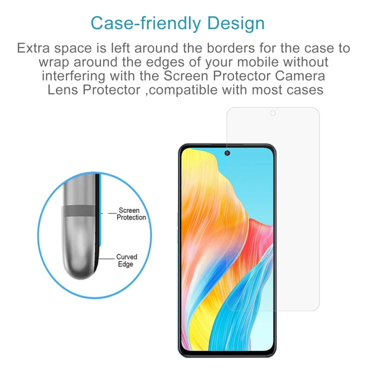 For OPPO A98 10pcs 0.26mm 9H 2.5D Tempered Glass Film
