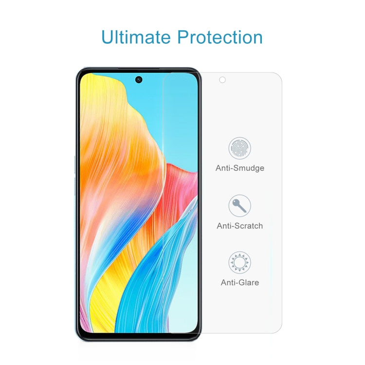For OPPO A98 50pcs 0.26mm 9H 2.5D Tempered Glass Film