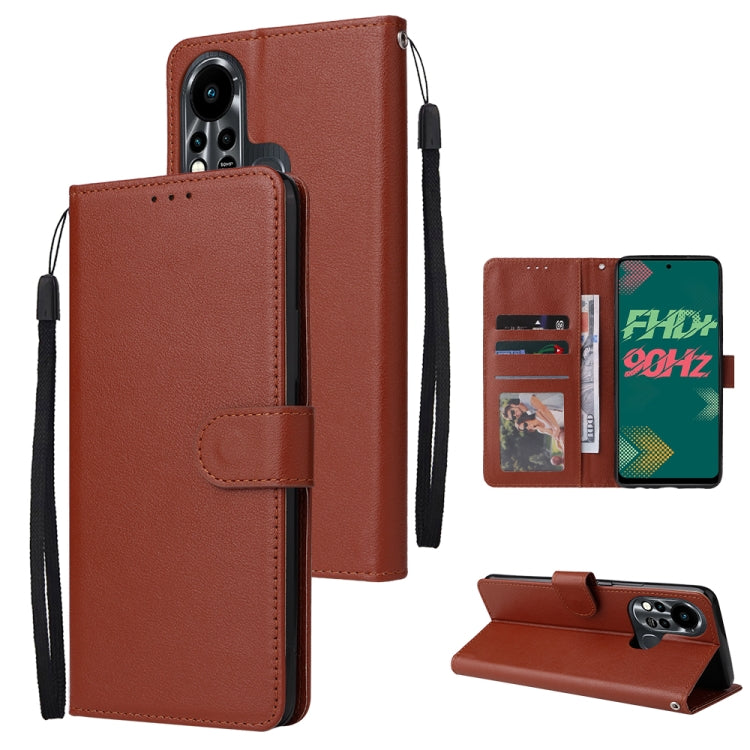 For Infinix Note 11s Multifunctional Horizontal Flip Leather Case with Three Card Slot