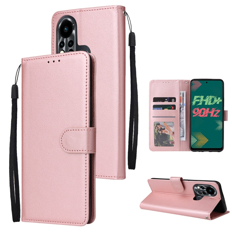 For Infinix Note 11s Multifunctional Horizontal Flip Leather Case with Three Card Slot
