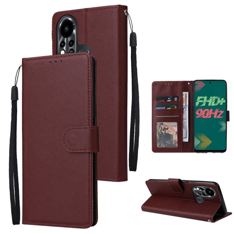 For Infinix Note 11s Multifunctional Horizontal Flip Leather Case with Three Card Slot
