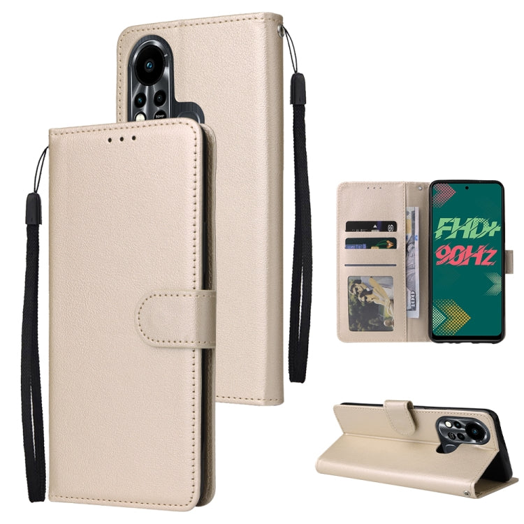 For Infinix Note 11s Multifunctional Horizontal Flip Leather Case with Three Card Slot