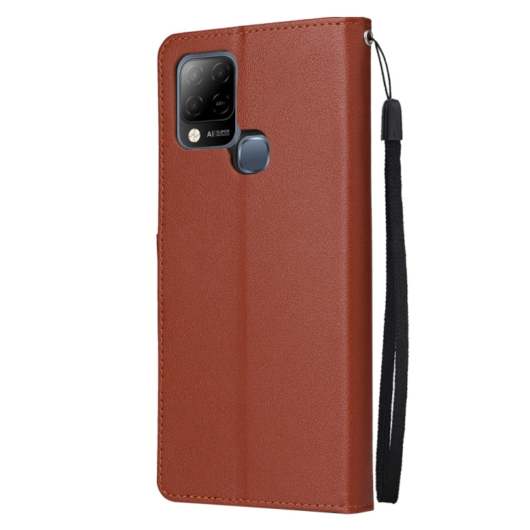 For Infinix Hot 10s Multifunctional Horizontal Flip Leather Case with Three Card Slot
