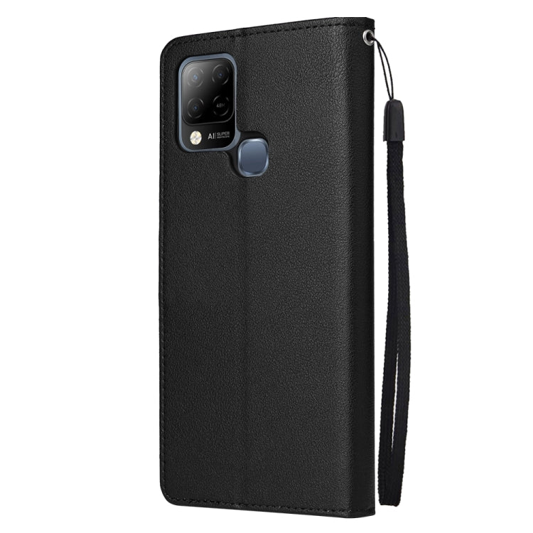 For Infinix Hot 10s Multifunctional Horizontal Flip Leather Case with Three Card Slot