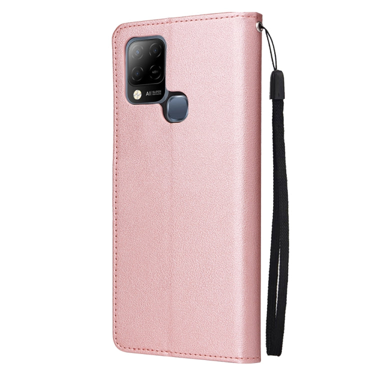 For Infinix Hot 10s Multifunctional Horizontal Flip Leather Case with Three Card Slot