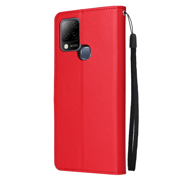 For Infinix Hot 10s Multifunctional Horizontal Flip Leather Case with Three Card Slot