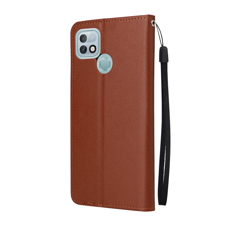 For Infinix Hot 10i Multifunctional Horizontal Flip Leather Case with Three Card Slot