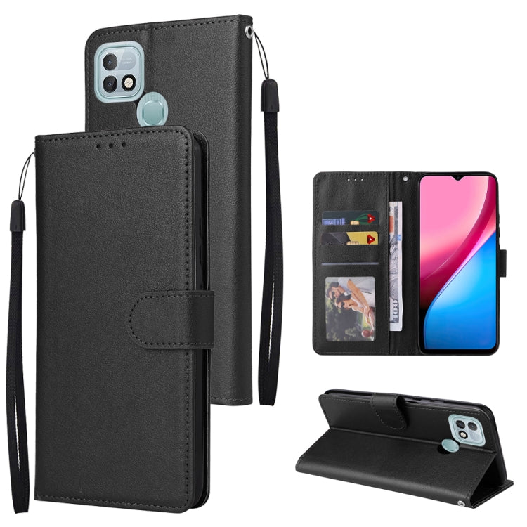For Infinix Hot 10i Multifunctional Horizontal Flip Leather Case with Three Card Slot