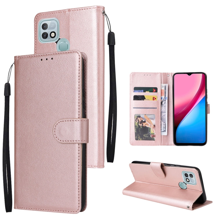 For Infinix Hot 10i Multifunctional Horizontal Flip Leather Case with Three Card Slot