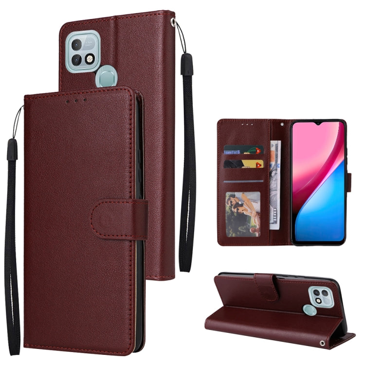 For Infinix Hot 10i Multifunctional Horizontal Flip Leather Case with Three Card Slot