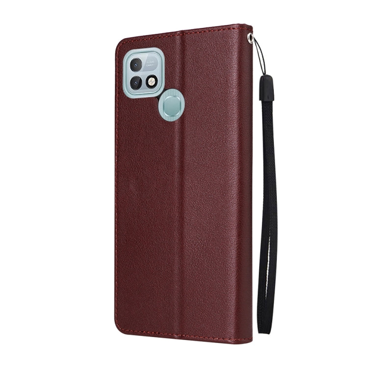 For Infinix Hot 10i Multifunctional Horizontal Flip Leather Case with Three Card Slot