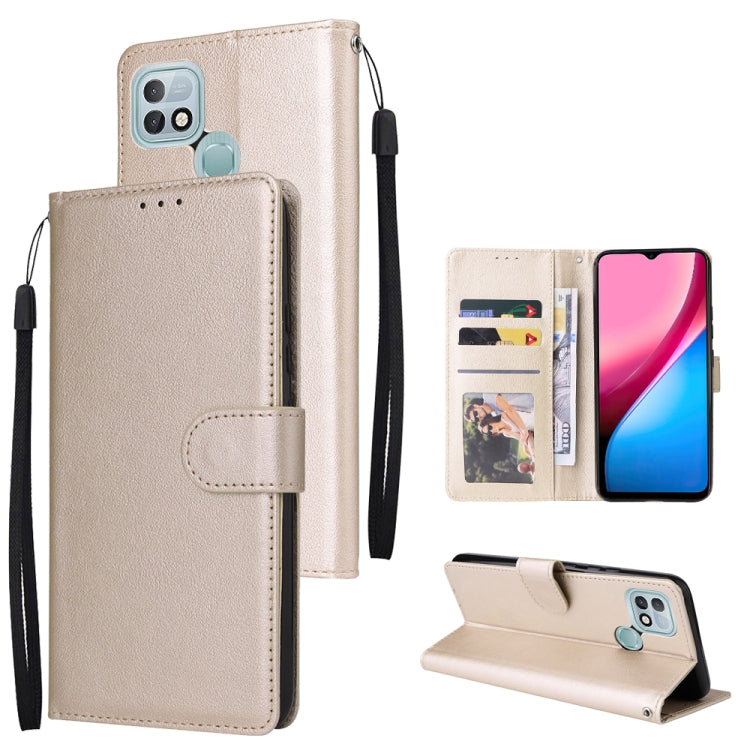 For Infinix Hot 10i Multifunctional Horizontal Flip Leather Case with Three Card Slot