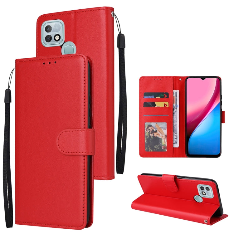 For Infinix Hot 10i Multifunctional Horizontal Flip Leather Case with Three Card Slot
