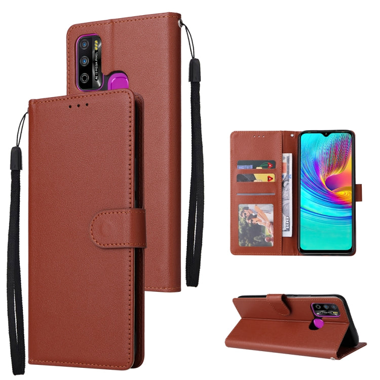 For Infinix Hot 9 Play Multifunctional Horizontal Flip Leather Case with Three Card Slot