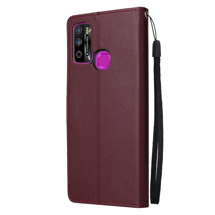 For Infinix Hot 9 Play Multifunctional Horizontal Flip Leather Case with Three Card Slot