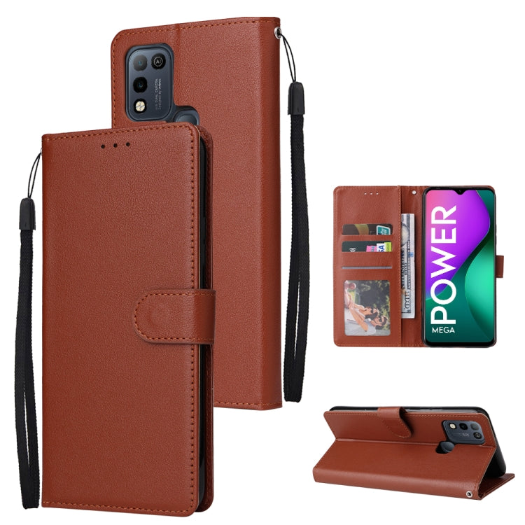 For Infinix Smart 5 Multifunctional Horizontal Flip Leather Case with Three Card Slot
