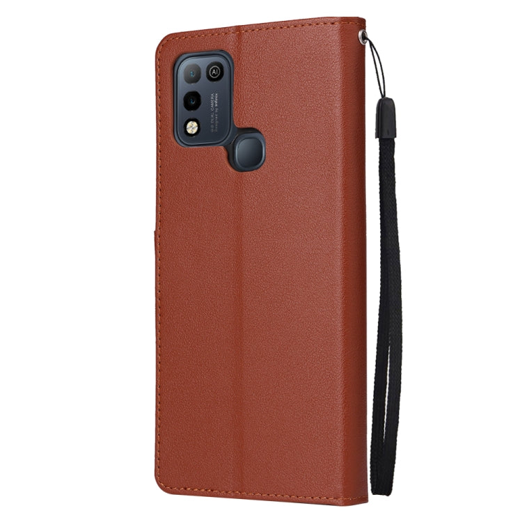 For Infinix Smart 5 Multifunctional Horizontal Flip Leather Case with Three Card Slot