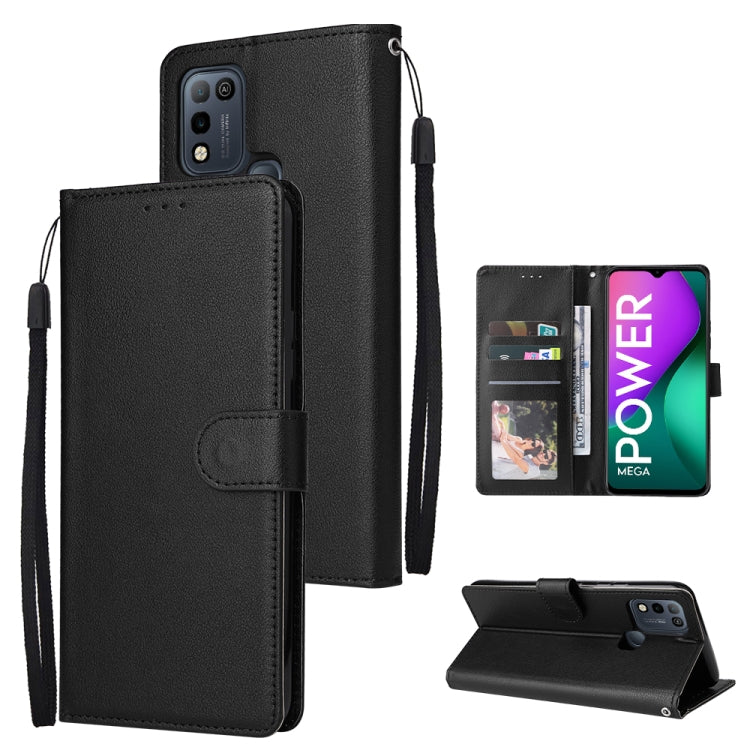 For Infinix Smart 5 Multifunctional Horizontal Flip Leather Case with Three Card Slot
