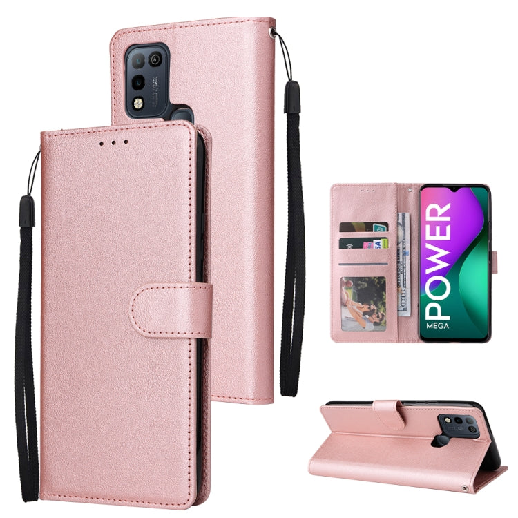For Infinix Smart 5 Multifunctional Horizontal Flip Leather Case with Three Card Slot