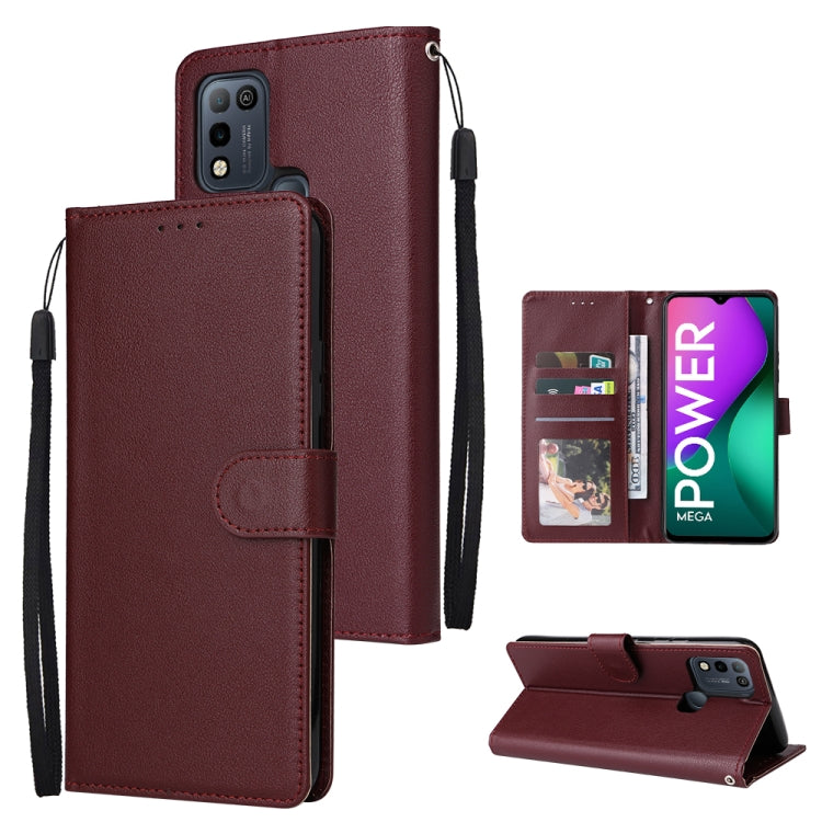 For Infinix Smart 5 Multifunctional Horizontal Flip Leather Case with Three Card Slot