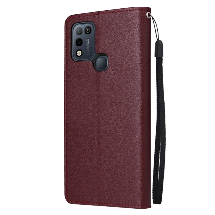 For Infinix Smart 5 Multifunctional Horizontal Flip Leather Case with Three Card Slot