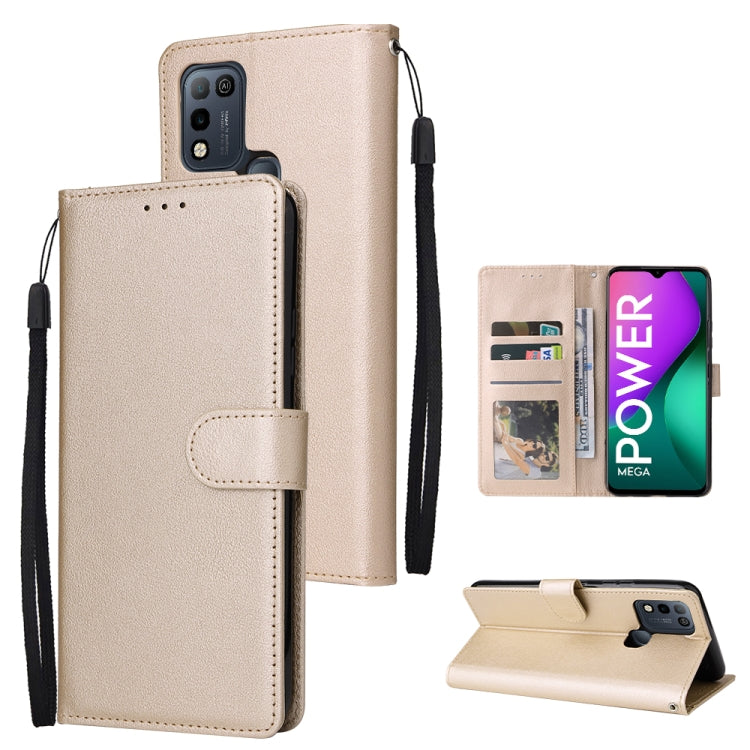 For Infinix Smart 5 Multifunctional Horizontal Flip Leather Case with Three Card Slot