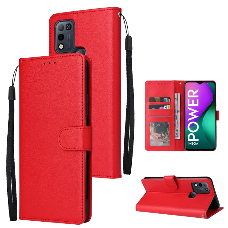 For Infinix Smart 5 Multifunctional Horizontal Flip Leather Case with Three Card Slot