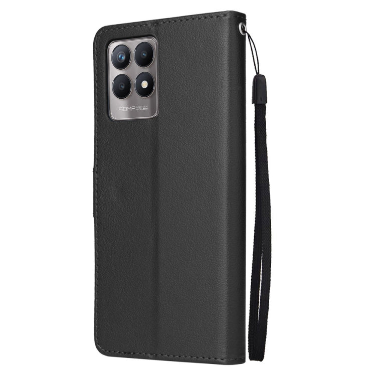 For Realme 8i Multifunctional Horizontal Flip Leather Case with Three Card Slot