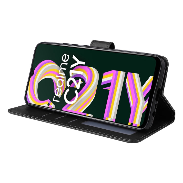 For Realme C21Y / C25Y Multifunctional Horizontal Flip Leather Case with Three Card Slot
