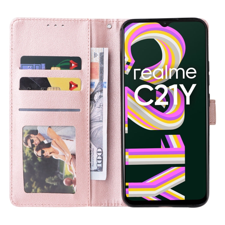 For Realme C21Y / C25Y Multifunctional Horizontal Flip Leather Case with Three Card Slot