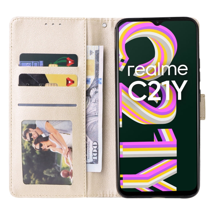 For Realme C21Y / C25Y Multifunctional Horizontal Flip Leather Case with Three Card Slot