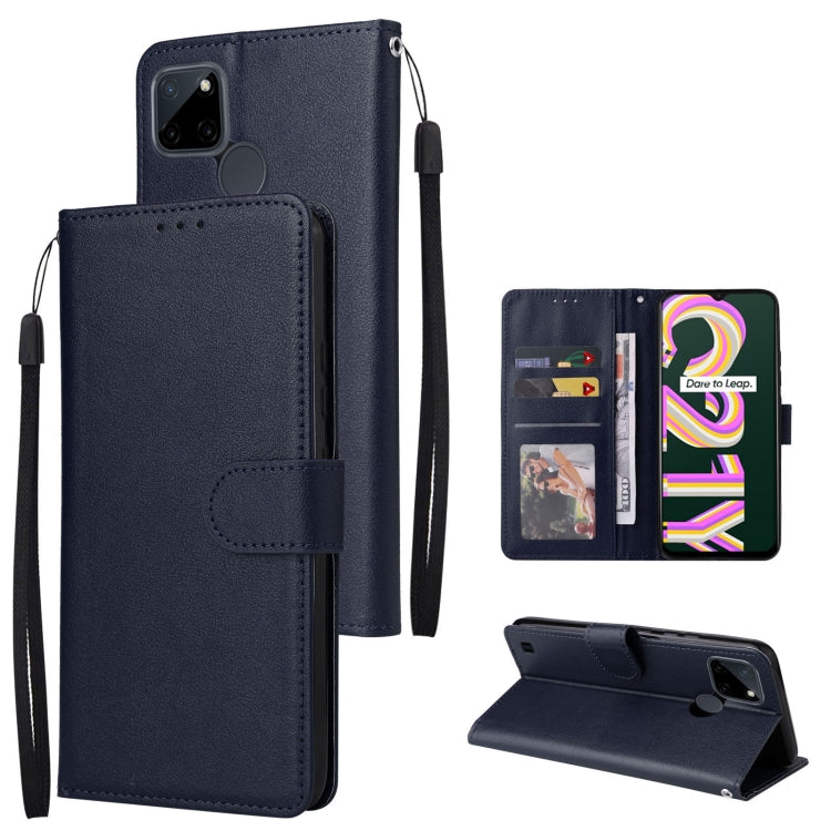 For Realme C21Y / C25Y Multifunctional Horizontal Flip Leather Case with Three Card Slot