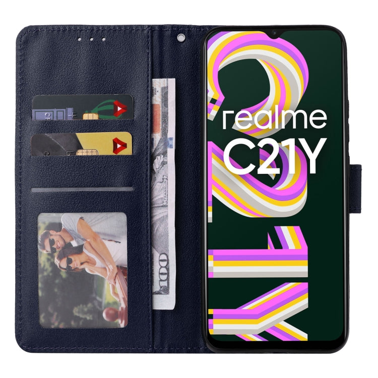 For Realme C21Y / C25Y Multifunctional Horizontal Flip Leather Case with Three Card Slot