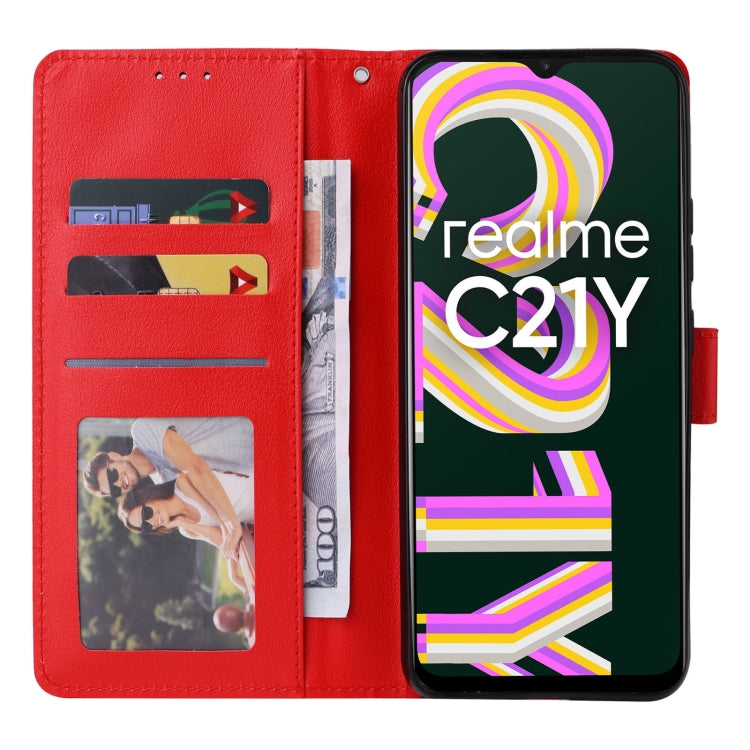 For Realme C21Y / C25Y Multifunctional Horizontal Flip Leather Case with Three Card Slot